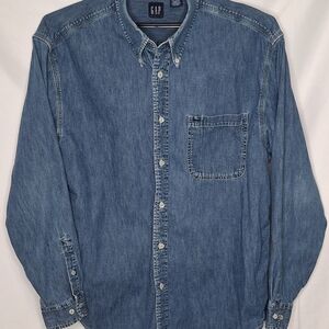 Vintage GapTriple Stitch denim button down sz XL